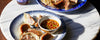 Vegetable Potstickers with Poi Dog Lavender Ponzu Dipping Sauce